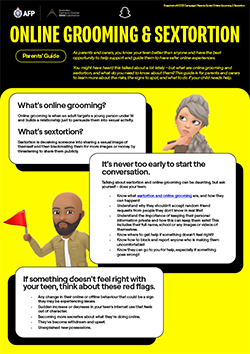 Online Grooming and Sextortion Parents Guide by Snapchat and ACCCE