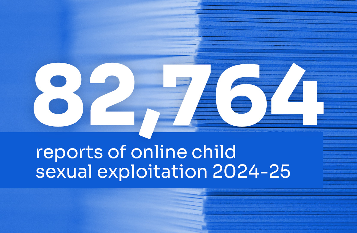 82,764 reports of online child sexual exploitation in 2024-25
